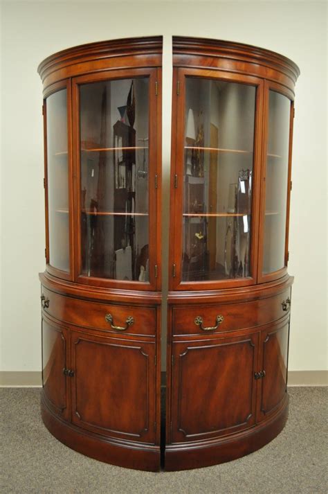 china cabinet two separate glass storage areas